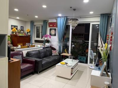 Phòng khách căn hộ An Phú Apartment, Quận 6 Căn hộ An Phú Apartment tầng 2 nội thất cơ bản, thiết kế hiện đại.