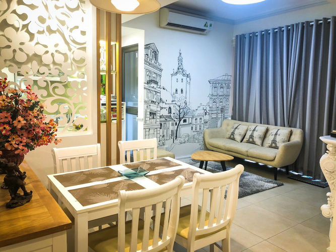 Căn hộ cao cấp Masteri Thảo Điền tầng 12, view thành phố sầm uất.