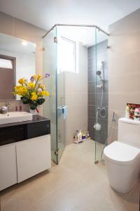 Nội thất Sunrise Riverside Căn hộ Sunrise Riverside tầng trung, view nội khu yên tĩnh.