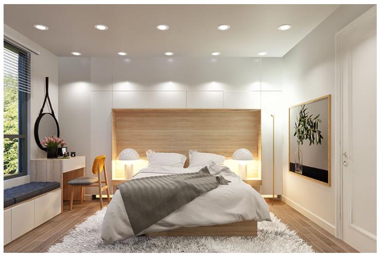 Phối cảnh căn hộ Topaz Elite Căn hộ Topaz Elite ban công hướng Đông Nam, tầng cao.