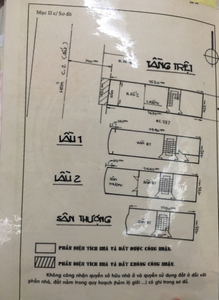 Bản vẽ nhà phố Quận Tân Bình Nhà phố cửa hướng Đông diện tích 70m2, đối diện chung cư Carillon 1.