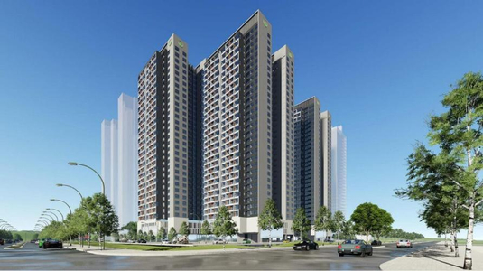 Căn hộ Charm City, Dĩ An Căn hộ Charm City hướng ban công tây nội thất cơ bản diện tích 56m²
