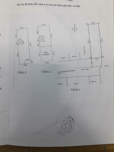 Nhà phố Quận Tân Phú Nhà phố hẻm đường Dương Văn Dương diện tích 48m2, nội thất cơ bản.