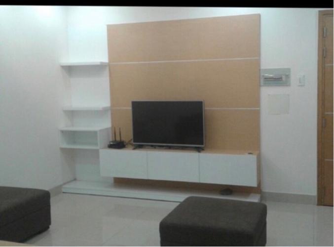 Phòng khách căn hộ Him Lam Riverside Bán căn hộ tầng thấp Him Lam Riverside 3, view hồ bơi nội khu.