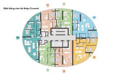 City Garden - Mặt bằng căn hộ Cresent