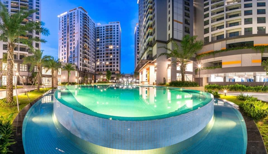 Tiện ích Lovera Vista, Huyện Bình Chánh Căn hộ Lovera Vista hướng ban công tây nam nội thất cơ bản diện tích 65.62m².