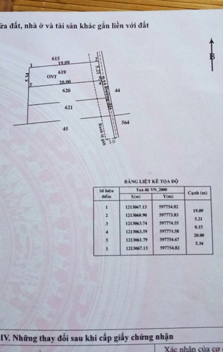 Đất nền Huyện Củ Chi Đất nền diện tích 5.34m x 20m vuông đẹp, khu dân cư hiện hữu.