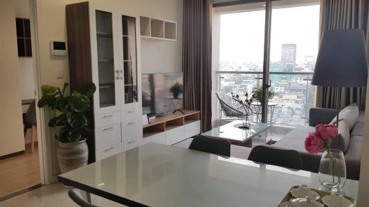 Phòng khách Masteri Millennium, Quận 4 Căn hộ Masteri Millennium Tầng Trung View thành phố