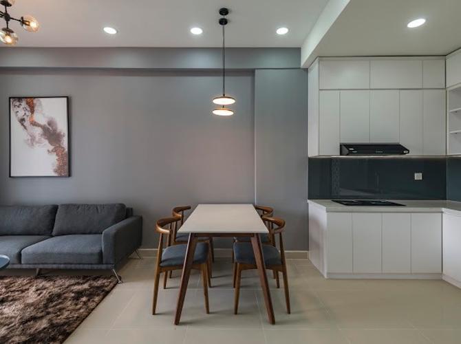 Phòng khách căn hộ The Sun Avenue Căn hộ The Sun Avenue tầng trung, view thành phố sầm uất.