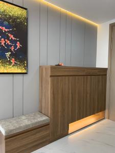 Phòng ngủ căn hộ Riviera Point, Quận 7 Căn hộ tầng 8 Riviera Point cửa hướng Tây Bắc, view thoáng mát.