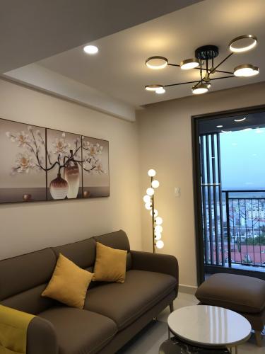 Phòng khách căn hộ Saigon South Residence Căn hộ thô tầng cao Saigon South Residence, view nội khu.