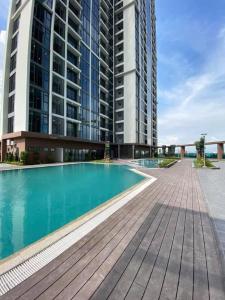 Eco Green Saigon Căn hộ Eco Green Saigon tầng cao, view thành phố.