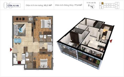 mặt bằng căn hộ Sunshine City Saigon  Bán Office-tel Sunshine City Saigon thiết kế hiện đại, nội thất cơ bản