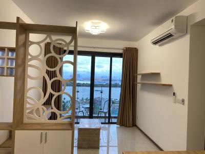 Phòng khách One Verandah Quận 2 Căn hộ One Verandah tầng 12, đầy đủ nội thất, view thành phố.