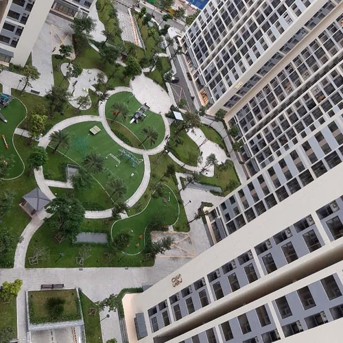 View căn hộ Vinhomes Grand Park, Quận 9 Căn hộ Vinhomes Grand Park hướng ban công đông bắc không có nội thất diện tích 59.1m²