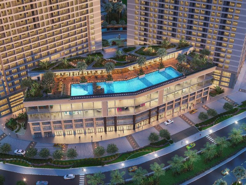 Căn hộ Office-tel Lavida Plus tầng cao, diện tích 37m2 - 1 phòng ngủ, không có nội thất, pháp lý đầy đủ.