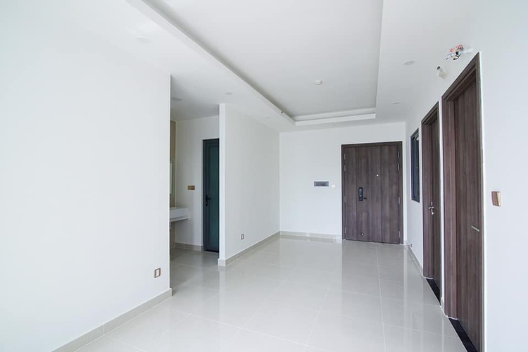 phòng khách căn hộ Q7 Boulevard Căn hộ Q7 Boulevard hướng ban công bắc nội thất cơ bản diện tích 57.1m²