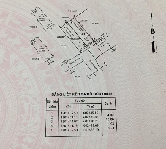 Bản vẽ chi tiết Nhà phố Quận 12 Nhà phố cửa hướng Tây Nam hẻm xe hơi, bàn giao sổ hồng nhanh.