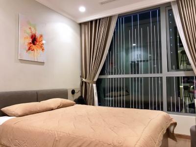 Phòng ngủ Vinhomes Central Park Căn hộ Vinhomes Central Park hướng ban công đông bắc đầy đủ nội thất diện tích 126m².