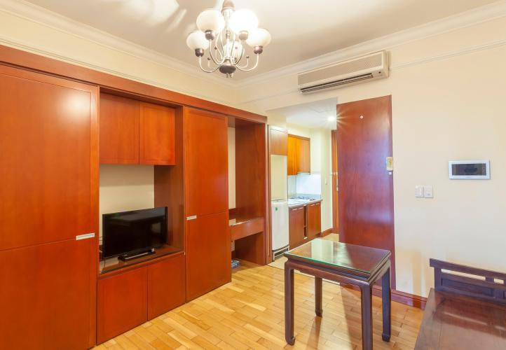 Căn hộ The Manor, Quận Bình Thạnh Studio The Manor tầng 15 view thành phố thoáng mát, đầy đủ nội thất.