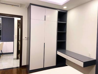 phòng ngủ căn hộ riviera point Căn hộ Riviera Point tầng cao, đón view sông thoáng mát.