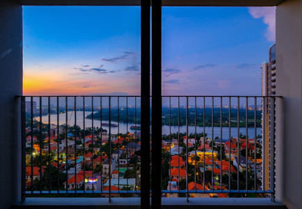 View căn hộ Masteri Thảo Điền, Quận 2 Căn hộ Masteri Thảo Điền tầng 23 view thành phố, đầy đủ nội thất.