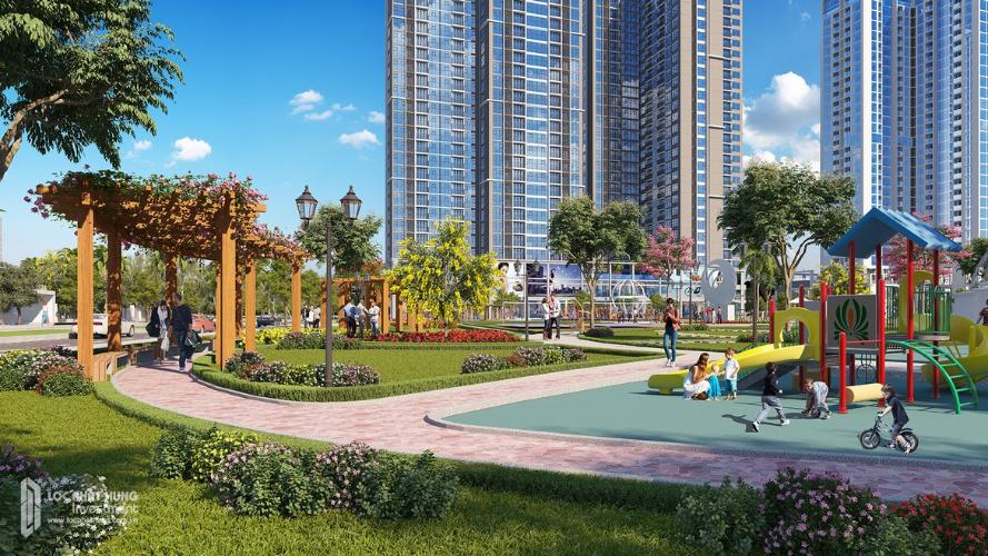 Nội khu công viên Eco Green Saigon Căn hộ Eco Green Saigon 2 phòng ngủ thiết kế hiện đại đầy đủ nội thất