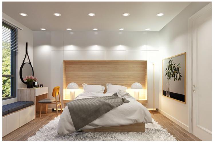 Phối cảnh căn hộ Topaz Elite Căn hộ Topaz Elite tháp Phoenix 2, view thành phố, 2 phòng ngủ.