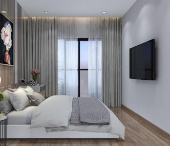 phòng ngủ căn hộ midtown Căn hộ Phú Mỹ Hưng Midtown tầng trung, nội thất sang trọng.