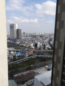 View Officetel Vinhomes Central Park, Quận Bình Thạnh Officetel Vinhomes Central Park tầng 24 view nội khu, đầy đủ nội thất.