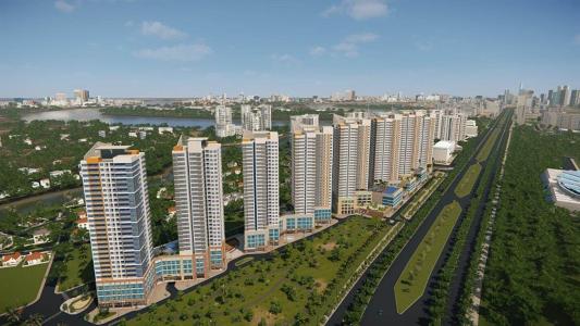  Căn hộ 3 phòng ngủ tầng 15 The Sun Avenue, nội thất đầy đủ