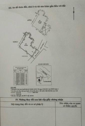 Nhà phố Quận 4 Nhà phố kết cấu 1 trệt 1 lầu đường Bến Vân Đồn, khu dân cư hiện hữu.