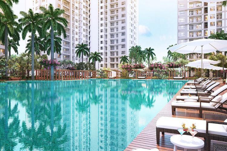 Tiện ích Sunrise Riverside Căn hộ tầng 24 Sunrise Riverside nội thất đầy đủ, ban công hướng Nam