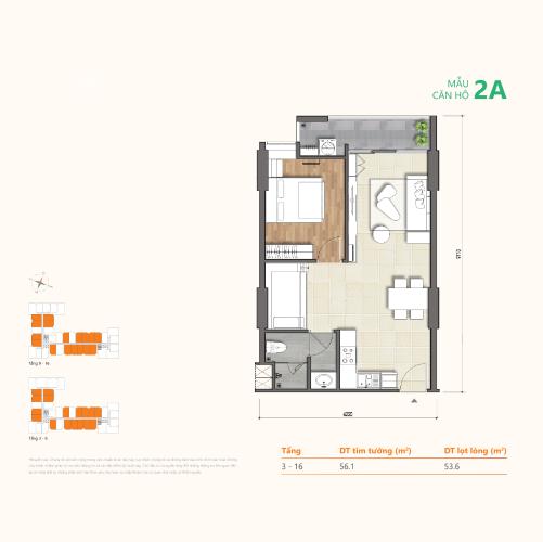layout căn hộ Ricca Căn hộ Ricca nội thất cơ bản, thiết kế hiện đại, sắp bàn giao.