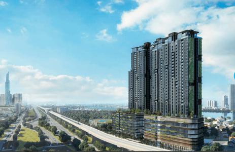 Masteri An Phú Quận 2 Căn hộ Masteri An Phú hướng ban công tây bắc đầy đủ nội thất diện tích 69.9m².