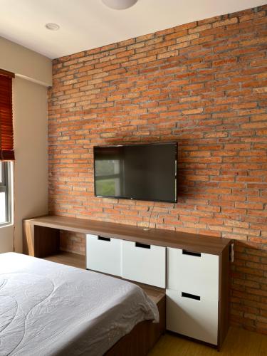 Phòng ngủ căn hộ Duplex Masteri Thảo Điền, Quận 2 Căn hộ Duplex Masteri Thảo Điền nội thất đầy đủ, view đón gió.