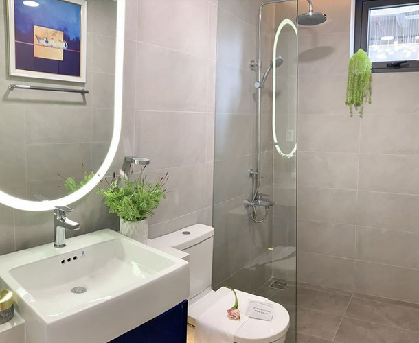 Nhà mẫu căn hộ D'Lusso, Quận 2 Căn hộ D'Lusso tầng 6 diện tích 69m2, view sông thoáng mát.