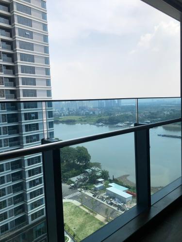 Ban công căn hộ Sunwah Pearl , Quận Bình Thạnh Căn hộ Sunwah Pearl hướng ban công tây nam nội thất cơ bản diện tích 110m²