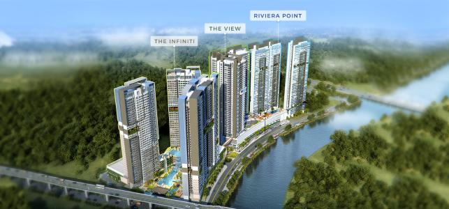 building căn hộ riviera point Căn hộ Riviera Point tầng cao, bàn giao đầy đủ nội thất.