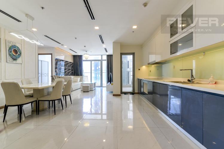 Phòng Khách Cho thuê căn hộ Vinhomes Central Park 3PN, tháp Park 1, đầy đủ nội thất, hướng Tây Bắc