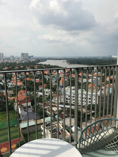 View căn hộ Masteri Thảo Điền, Quận 2 Căn hộ hạng sang Masteri Thảo Điền tầng 19, view thành phố thoáng mát.