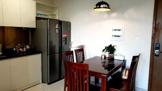 Phòng bếp Diamond Lotus, Quận 8 Căn hộ Diamond Lotus tầng trung, view thành phố sầm uất.