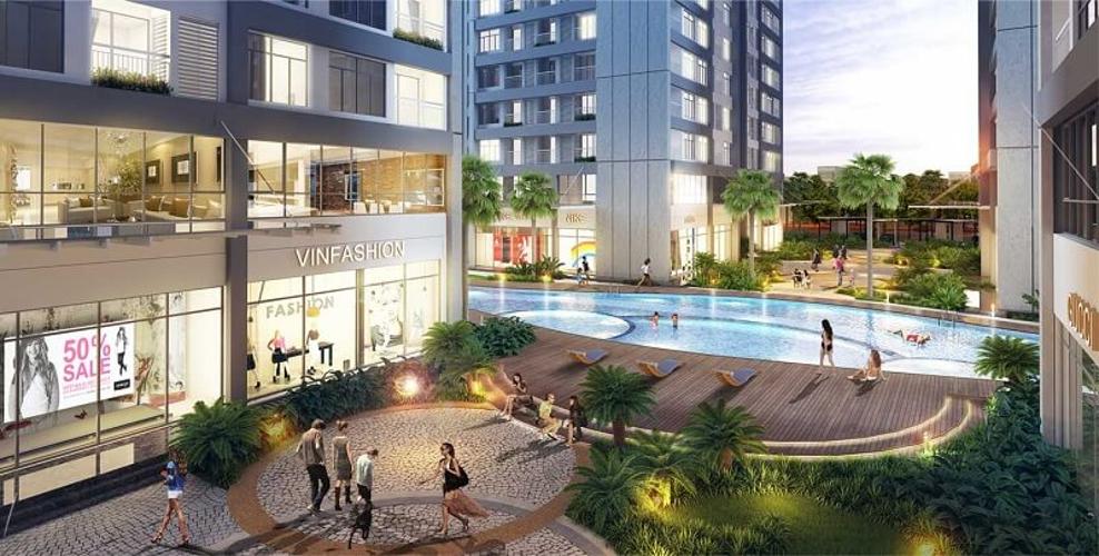 Shophouse-dự-án-Q7-Boulevard Căn hộ Q7 Boulevard diện tích 57.21m2, thuộc tầng trung, ban công hướng Tây