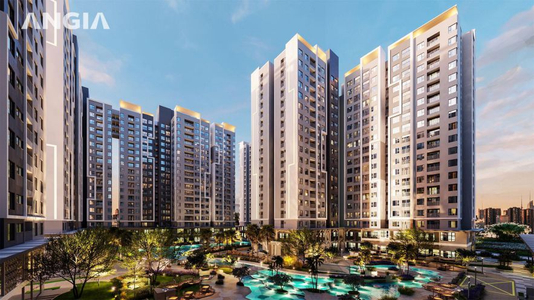 WestGate, Huyện Bình Chánh Căn hộ Westgate hướng ban công đông bắc nội thất cơ bản diện tích 59m²