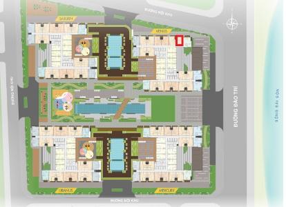 Mặt bằng căn hộ Q7 Saigon Riverside Căn hộ Q7 Saigon Riverside tầng cao, hoàn thiện cơ bản