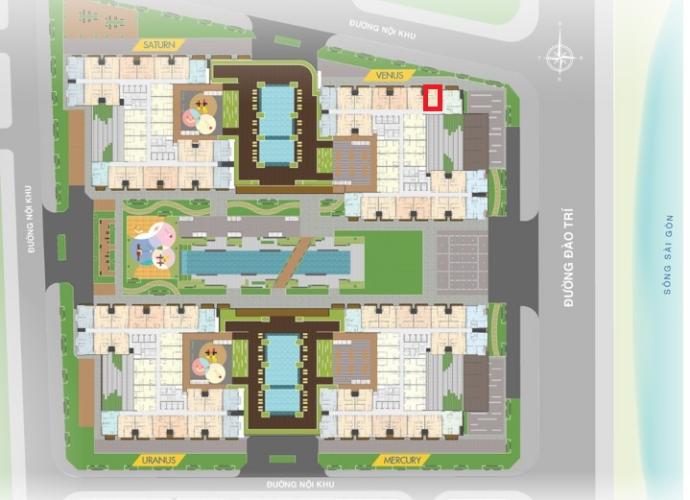 Mặt bằng căn hộ Q7 Saigon Riverside Căn hộ Q7 Saigon Riverside tầng cao, hoàn thiện cơ bản