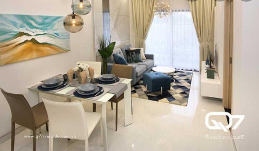 Phòng khách căn hộ Q7 Saigon Riverside Bán căn hộ tầng cao Q7 Saigon Riverside, ban công hướng Đông đón nắng sớm, giao dịch nhanh chóng.