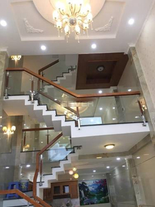 Nhà phố Quận Gò Vấp Nhà phố thiết kế 1 trệt, 3 lầu có sân thượng view đẹp, gần chợ An Nhơn.