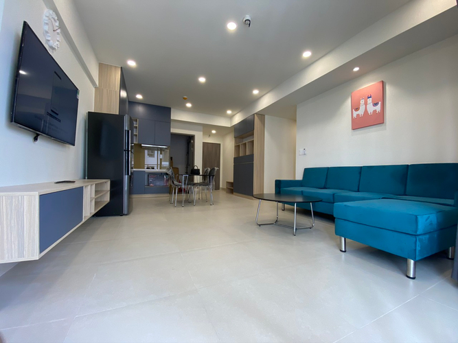 Căn hộ Saigon South Residence tầng 10 có 3 phòng ngủ, đầy đủ nội thất.