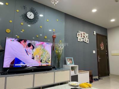 Phòng khách căn hộ An Phú Apartment, Quận 6 Căn hộ An Phú Apartment tầng 2 nội thất cơ bản, thiết kế hiện đại.